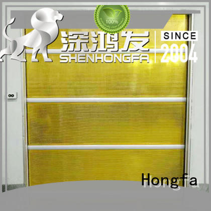 Hongfa rolling PVC fast door marketing for supermarket