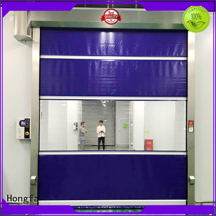 speed high speed shutter door action for food chemistry textile electronics supemarket refrigeration logistics Hongfa
