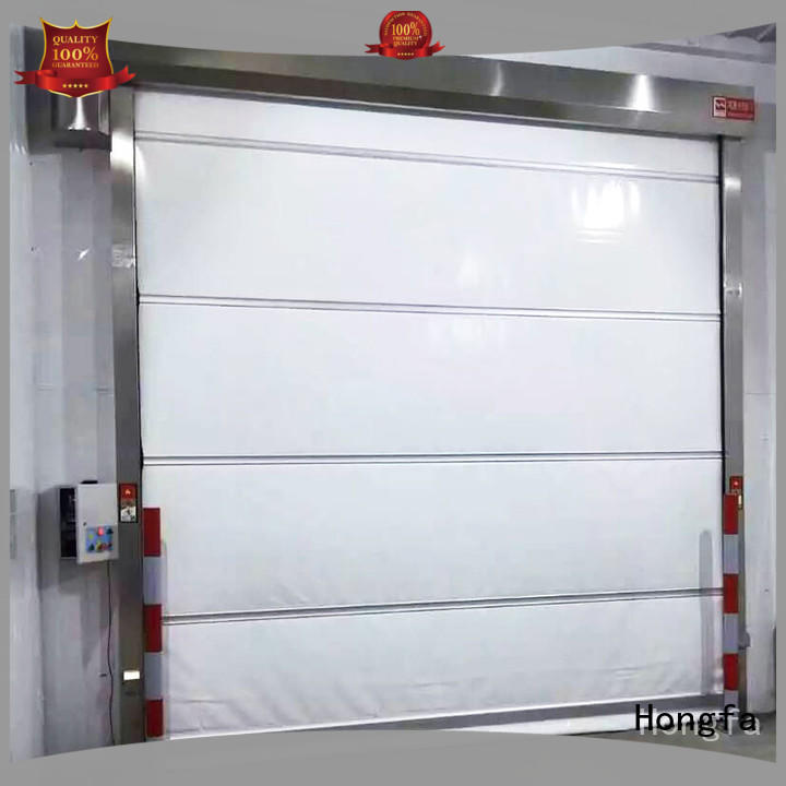 performance fabric roll up doors factory price for supermarket Hongfa