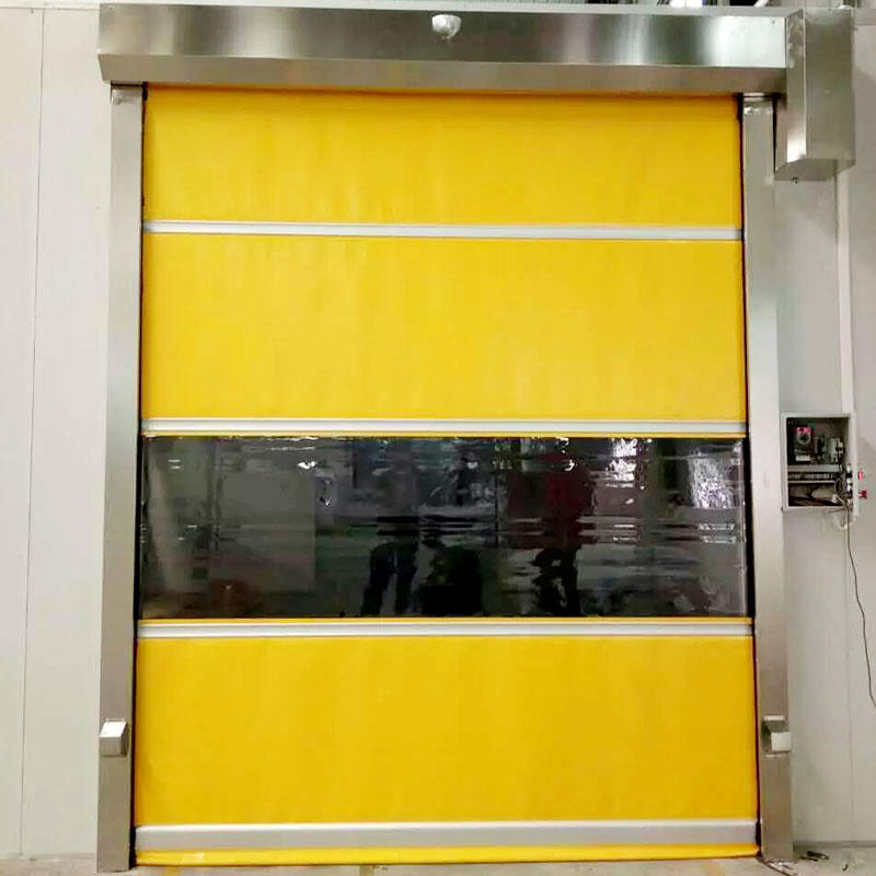 high speed fabric doors clear for food chemistry textile electronics supemarket refrigeration logistics Hongfa