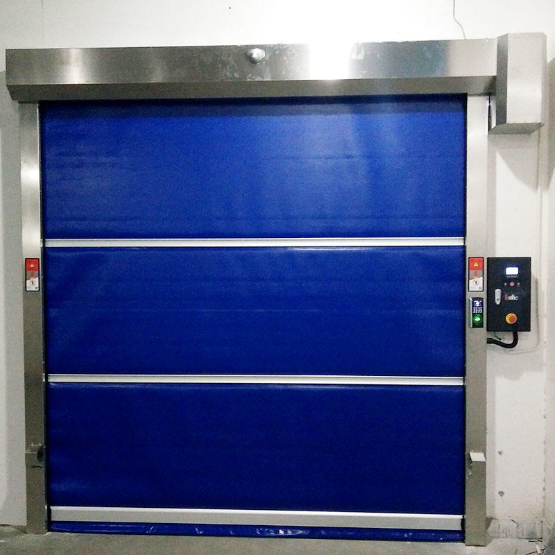 clear pvc high speed door action for food chemistry textile electronics supemarket refrigeration logistics Hongfa