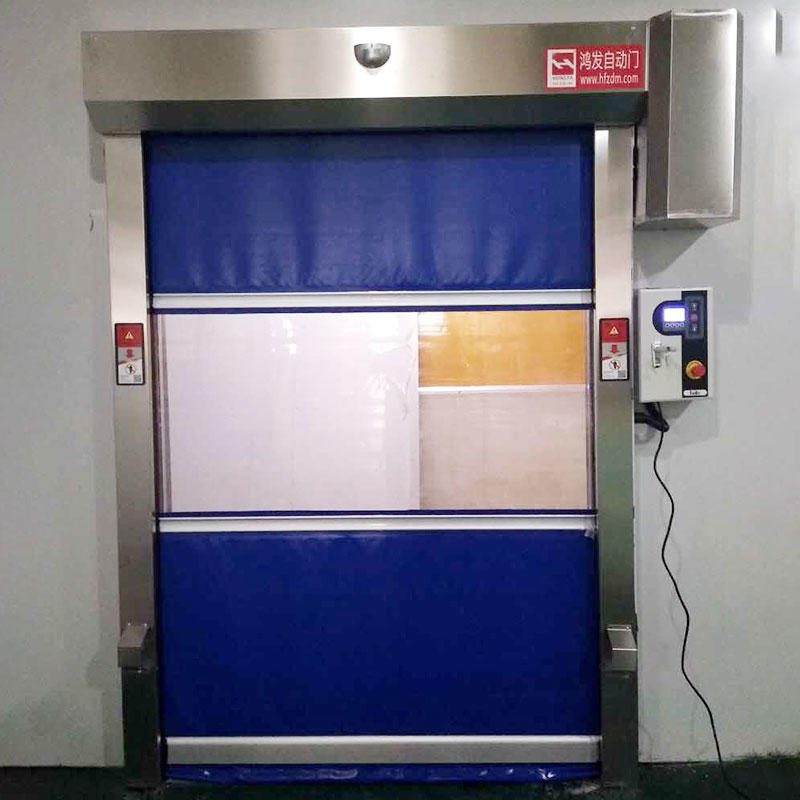 industrial garage doors in different color for food chemistry textile electronics supemarket refrigeration logistics Hongfa