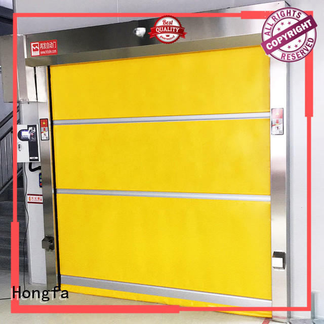 Hongfa high-tech rapid roll up door supplier for warehousing