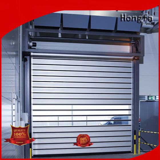 high speed spiral door aluminum for industrial warehouse Hongfa