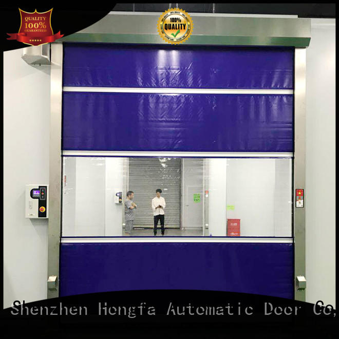 control high speed industrial doors factory price for warehousing Hongfa