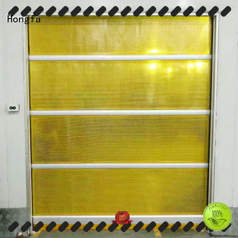 Hongfa rolling insulated roll up door factory price for storage