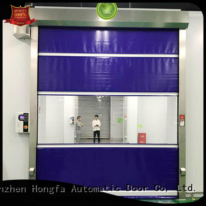 Hongfa curtain roll up doors interior newly for food chemistry textile electronics supemarket refrigeration logistics