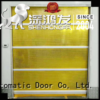 clear roll up doors interior interior for food chemistry textile electronics supemarket refrigeration logistics Hongfa