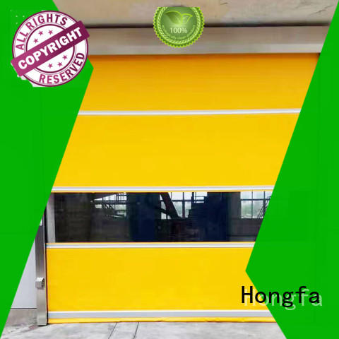 Hongfa safe roll up high speed door automatic for food chemistry textile electronics supemarket refrigeration logistics