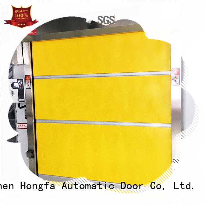 Hongfa high-quality high speed roll up doors plastic for food chemistry textile electronics supemarket refrigeration logistics