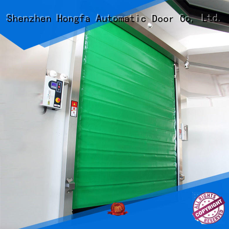 Hongfa fast cold storage doors overseas market for supermarket