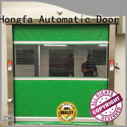 Hongfa high-quality automatic roll up door widely-use for food chemistry textile electronics supemarket refrigeration logistics