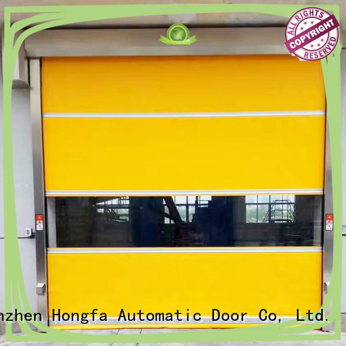 Hongfa automatic PVC fast door speed for supermarket