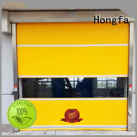 Hongfa flexible PVC fast door factory price for food chemistry textile electronics supemarket refrigeration logistics