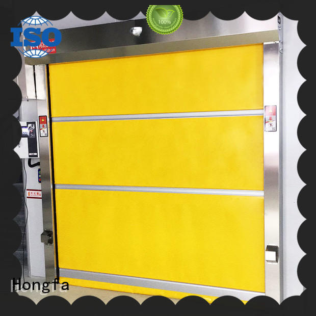 Hongfa plastic roll up high speed door in different color for storage