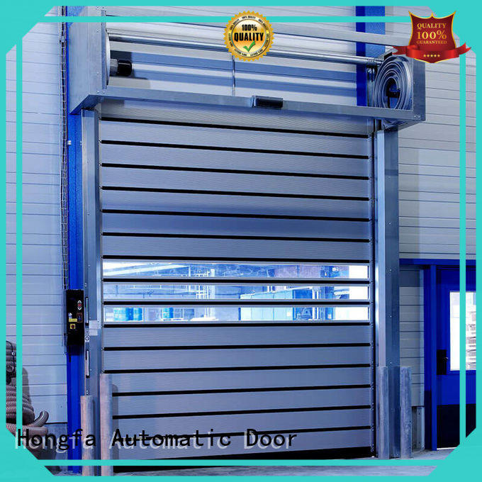 spiral aluminum door door for industrial warehouse Hongfa