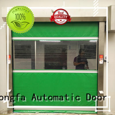 Hongfa industrial pvc roll up doors manufacturers for food chemistry textile electronics supemarket refrigeration logistics