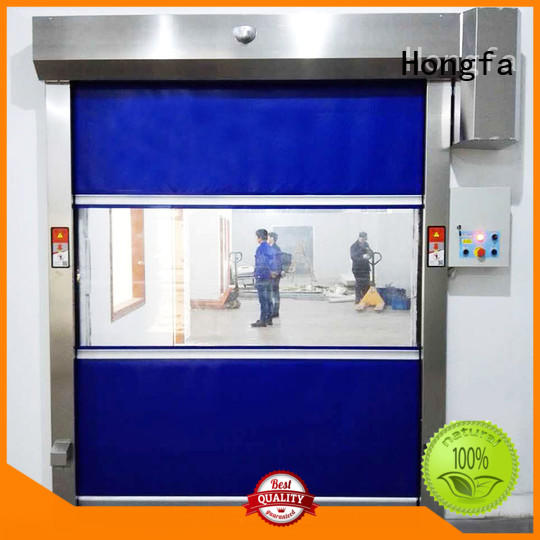 Hongfa safe industrial garage doors industrial for food chemistry textile electronics supemarket refrigeration logistics