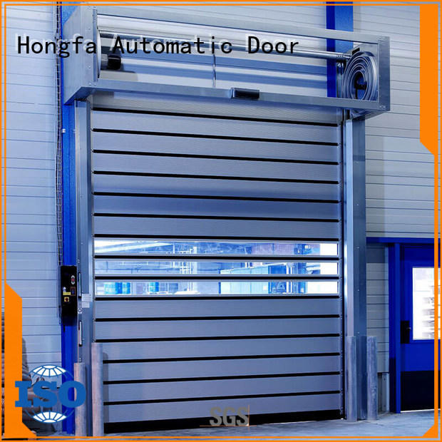 Hongfa professional security door aluminum for parking lot