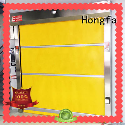 Hongfa fabric high speed roller shutter doors factory price for storage