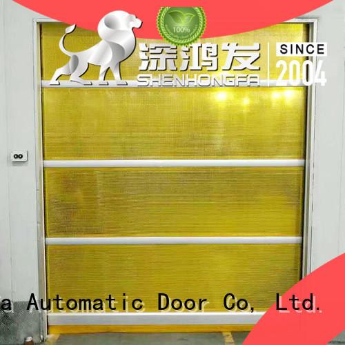 Hongfa action high speed roll up doors in different color for warehousing