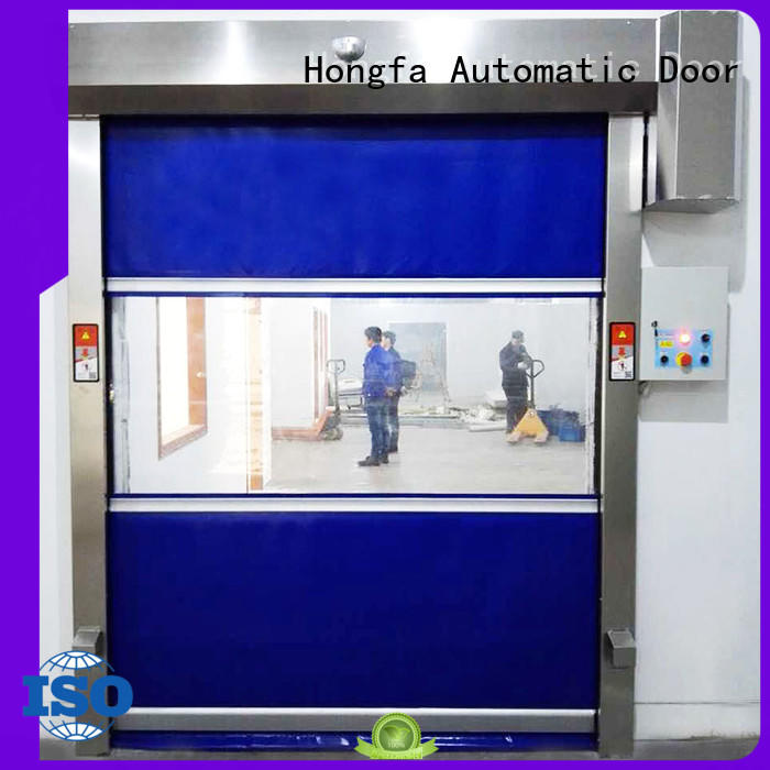 Hongfa perfect roll up doors interior roller for food chemistry textile electronics supemarket refrigeration logistics