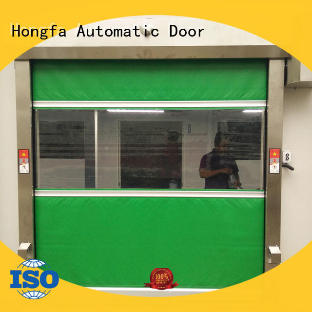 control fabric roll up doors in different color for food chemistry textile electronics supemarket refrigeration logistics