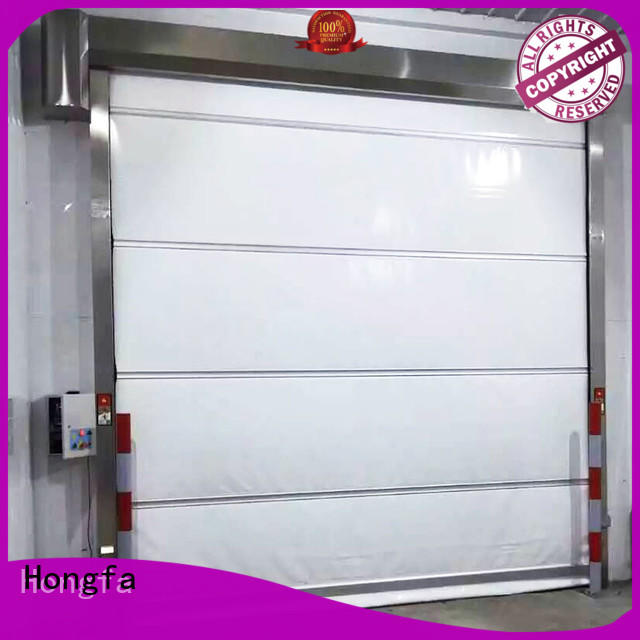 shutter industrial garage doors overseas market for supermarket Hongfa