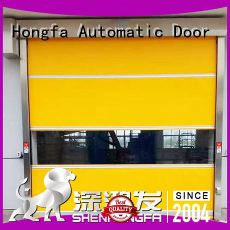 performance high speed roller shutter doors curtain for food chemistry textile electronics supemarket refrigeration logistics Hongfa